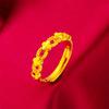 Anillo de oro arena de Vietnam para mujer, anillo de oro arena de moda, anillo abierto de oro arena, anillo de joyería en vivo para mujer