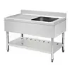 Bacia de Lavar Integrada de Aço Inoxidável Expansível Bacia de Lavar à Prova de Vazamento Bacia de Lavar de Cozinha Bacia de Legumes para Hotel Superfície Expansível