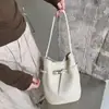 Bolso Cubo de Piel de Vaca Estilo Nuevo 2026 para Mujer, Bolso Elegante para el Trabajo, Bolso Tote de Hombro de Gran Capacidad, Bolso Cruzado de Piel Genuina