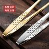 Pinza para barbacoa coreana clip para barbacoa de acero inoxidable 304 pinza para filete Pinza para barbacoa de buffet Pinza para barbacoa Dorada alargada