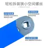 Llave de carraca multifuncional universal de doble cabeza extendida, llave de extensión descentrada que ahorra mano de obra