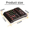 Mezclador USB Bluetooth Personalizado Transfronterizo Monitoreo Dj Reverb Efecto para Cantar Barra de Audio para Escenario Mezclador