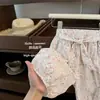 Conjunto de Duas Peças Feminino Verão 2026 Novo Estilo Princesa Doce e Chique Francês Calça Lanterna Floral Super Fofa Manga Curta