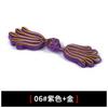 Botão de mão estilo chinês vintage faça você mesmo botão Tang terno estilo étnico cinco dedos flor roupas tradicionais decorativos botão cheongsam