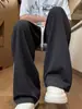 Pantalones de verano para hombre con textura de espiga de trigo, finos, holgados, de pierna recta, modernos, versátiles, con caída, casuales, largos, modernos