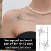 Pegatina de Tatuaje Temporal de Hierbas Mariposa Personalizada Transfronteriza Letra Inglesa Impermeable y a Prueba de Sudor Larga Duración No Reflectante Tatuaje Avanzado para el Brazo