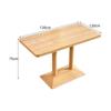 Celebridad de Internet Tienda de Té con Leche Tienda de Dulces Asiento de Tarjeta de Pared de Acero Inoxidable Sofá Mesa y Silla Estilo Madera Maciza Combinación de Banco para Cafetería