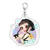 Llavero Acrílico Demon Slayer Colgante Transfronterizo Mochila Venta al por Mayor Regalo Grupo de Chicas Estudiantes Mercancía de Anime