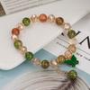 Nuevo pulsera de palomitas de maíz de mariposa pequeña tienda de regalos puesto en vivo pulsera de cristal craquelado de jade sintético joyería al por mayor