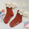 Nuevos calcetines infantiles de alas de ángel para primavera y verano con puntos antideslizantes sin costuras tubulares de doble puntada fabricantes de calcetines para bebé venta al por mayor