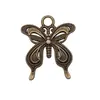 27x25mm 2.9g Multicolores Accesorios de Joyería Hecho a Mano Piel de Vaca Retro Colgante de Cuaderno, Mariposa Volando Mariposa