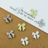 Lz Accesorios para Uñas con Lazo Estampado en Oro Estilo Japonés Nuevos de Lujo Ligero Material de Aleación Hueca Decoración Simple para Uñas Venta al por Mayor