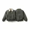 Yidao Roupas Vintage 2026 Inverno Novo Japonês Retrô Lã de Cordeiro Gola Revers Revestimento Espesso Quente Curto de Algodão Casaco Masculino