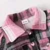 Set de Tres Piezas Popular Transfronterizo para Bebé de Primavera y Otoño de Amazon, Chaqueta a Cuadros de Manga Abullonada, Falda de Gasa con Tirantes y Lazo, Diadema