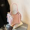 Bolsa Pequena de Alto Padrão Transfronteiriça Feminina 2025 Nova de Verão Versátil Super Popular Bolsa Transversal Casual Portátil Bolsa de Balde