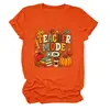 Modo profesor en Amazon eBay estación independiente moda casual retro camiseta de mujer cuello redondo manga corta