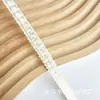 Cinta de Espiga Doble de 1.2 cm 0.8 cm Adorno de Encaje Blanco Puro para Ropa, Zapatos, Sombreros, Bolsas, Accesorios DIY