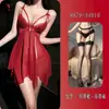 Lencería de seducción nocturna, camisón sexy de encaje tentación, vestido de dormir calado con diseño de pétalos 9879