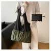 Bolso de Hombro Plegable, Bolso de Compras Casual con Cremallera de Gran Capacidad, Bolso de Mano Tote Versátil Nuevo para Viajes Transfronterizos