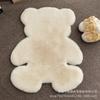 Alfombra de Oso Lindo Transfronteriza Alfombra Decorativa de Felpa Gruesa y Resistente a las Manchas Dormitorio Corazón Femenino Celebridad de Internet Nueva Manta de Cabecera