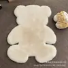 Alfombra de Animales de Dibujos Animados de Imitación de Piel de Conejo para Sala de Estar, Dormitorio, Alfombra Corta de Felpa, Sofá, Mesita de Noche, Mirador, Habitación de Niños, Felpudo