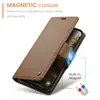 Funda de Cuero para Teléfono Móvil con Ranura para Tarjeta Adecuada para Iphone18Promax, Funda Protectora Magnética tipo Flip-Top para Samsung S26U, Google 11