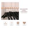 Percha de plástico para tienda de ropa, especial para mujer, negra, antideslizante, sin costuras, percha para ropa, perchero para pantalones, perchero con clip para pantalones, venta al por mayor