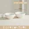 Louças Brancas Puras de Alto Padrão, Tigelas de Arroz de Cerâmica Branca, Tigelas de Sopa, Pratos, Tigelas de Salada Domésticas, Conjuntos de Louças, Conjuntos de Tigelas e Pratos