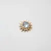 Arete de titanio F136 con forma de erizo de mar y corazón para lóbulo de la oreja, Piercing para labio de erizo de mar con rosca interna de titanio G23, Accesorio de joyería para la oreja