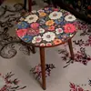 Mesa Lateral Estilo Chinês, Mesa de Centro, Armário Lateral de Sofá, Padrão Nórdico, Mesa Pequena Moderna para Quarto, Mesa de Canto para Sala de Estar, Mesa Redonda de Cabeceira