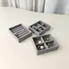 Bandeja Organizadora Pequeña de Anillos y Joyería de Tapa Abierta para Cajones Bandeja de Exhibición y Almacenamiento de Pendientes y Anillos Caja Multifuncional Pequeña para Accesorios del Cabello