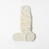 Meias Femininas de Tornozelo com Renda, Meias Finas de Verão Meio-Dedos, Meias Longas de Algodão Vazadas Estilo Japonês Sem Dedos