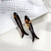 Grampo de Cabelo Dopamina Fofo Colorido em Formato de Peixe com Strass para Franja, Estilo Doce e Descolado Grampo Bico de Pato para Meninas