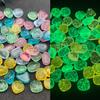Piedras Luminosas Dispersas Finas en Forma de Estrella de 2 cm para Paisajismo de Acuarios Piedras de Paisajismo de Colores Brillantes Hechas a Mano para Bricolaje