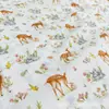 Tela de seersucker de gasa de doble capa de algodón puro con textura plisada, tela para ropa de hogar, tela de pijama estampada de crepé de algodón