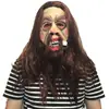 Suporte para Máscara de Vovó Máscara Autônoma Peruca de Vovô Rosto de Velho Headgear de Fantasia em Látex Halloween Transfronteiriço Acessórios