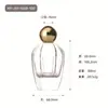 En stock: Botella de perfume de vidrio transparente de 30 ml, botella vacía de alta calidad, botella recargable tamaño viaje, botella rociadora para perfume, botella de vidrio