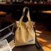 Bolsa de Ombro Leve e Simples com Cordão para Mulheres 2025 Nova Moda Versátil Ins Estilo Coreano Bolsa Transversal Bolsa Saco