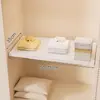 Estante de almacenamiento expandible sin taladro para armario, divisor multifuncional para ropa y bolsos dentro del gabinete