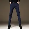 Calça Social Masculina de Alta Qualidade, Não Amassa, Slim Fit, Afunilada, Estilo Coreano, Stretch, Preta, Casual, Versão Fina e Respirável para o Verão