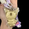 Lingote de Oro Puro 999 Dios de la Riqueza Gato de la Suerte Hello Kitty Gato Cadena de Teléfono Dorada Llavero Colgante para Bolso