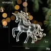 Decoraciones Navideñas Transfronterizas, Colgantes Acrílicos con Lentejuelas, Colgantes Transparentes de Copo de Nieve, Accesorios de Decoración para Escena de Árbol de Navidad