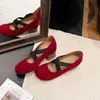 Sapatos Mary Jane de Balé Retrô Estilo Coreano para Mulheres 2026 Novo Estilo Outono com Saias Tira Cruzada Versátil Baixo Corte Sapatos Individuais