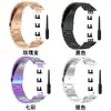 Para Huawei watch Fit Pulseira Milan Aço Inoxidável Metal Pulseira Três Contas TIA-B09 Pulseira Tecida de Nylon