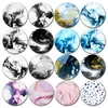 Porta-Copos Cerâmicos Redondos Criativos, Bases Isolantes de Transferência de Calor, Suporte para Logo, Antiderrapantes, Absorventes de Água, Jogos Americanos, Tigelas de Borracha, Utensílios de Mesa