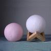 Luz Nocturna Creativa de Luna 3D para Niños, Lámpara de Noche Suave para Mesita de Noche, Protección para los Ojos, Adorno, Lámpara de Ambiente Decorativa de Dibujos Animados, Lámpara de Mesa