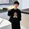 Ropa para niños 100% algodón puro camiseta de manga larga estilo otoño ropa para niño pequeño top casual de otoño para niños super estiloso