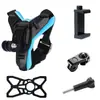 Adecuado para accesorios GoPro, soporte de barbilla para casco, juego 5 en 1, juego de soporte de fijación para casco de vehículo todoterreno