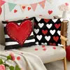 Almohada Transfronteriza de San Valentín Funda de Almohada Nórdica de Amor Decoración para Sofá de Sala de Estar Almohada de Cabecera Almohada Estampada Personalización