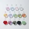 Cuentas de Cristal Sueltas con Agujero Pasante, Color Rosa Glaseado, Sensación Fresca, de Gama Alta, Material para Pulsera y Collar Hecho a Mano DIY